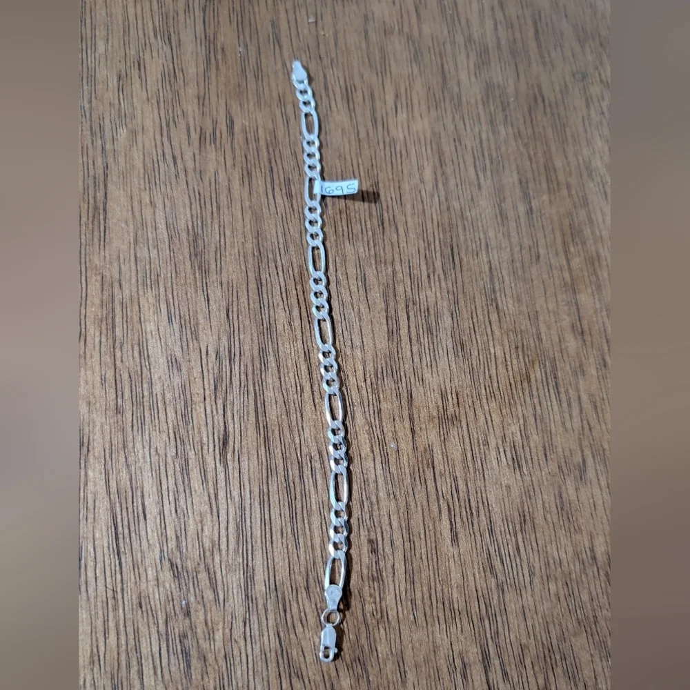 Men's Silver Italy Chain Bracelet Real Silver